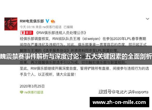 魏震禁赛事件解析与深度讨论：五大关键因素的全面剖析